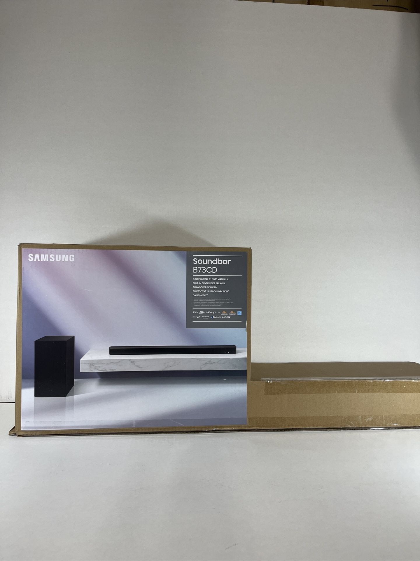 New Samsung HW-B73CD 5.1 Channel B-Series Soundbar w/Wireless Subwoofer $500 Retail