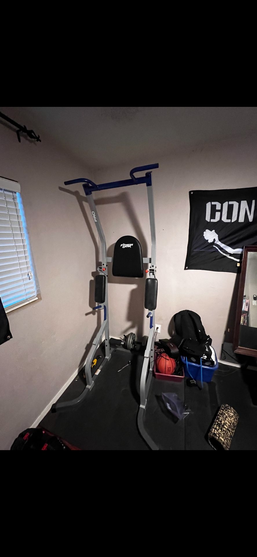 Weight Bench And Pull-up Tower