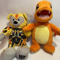 Build A Bear 16” Pokemon Charmander + Transformer Build A Bear