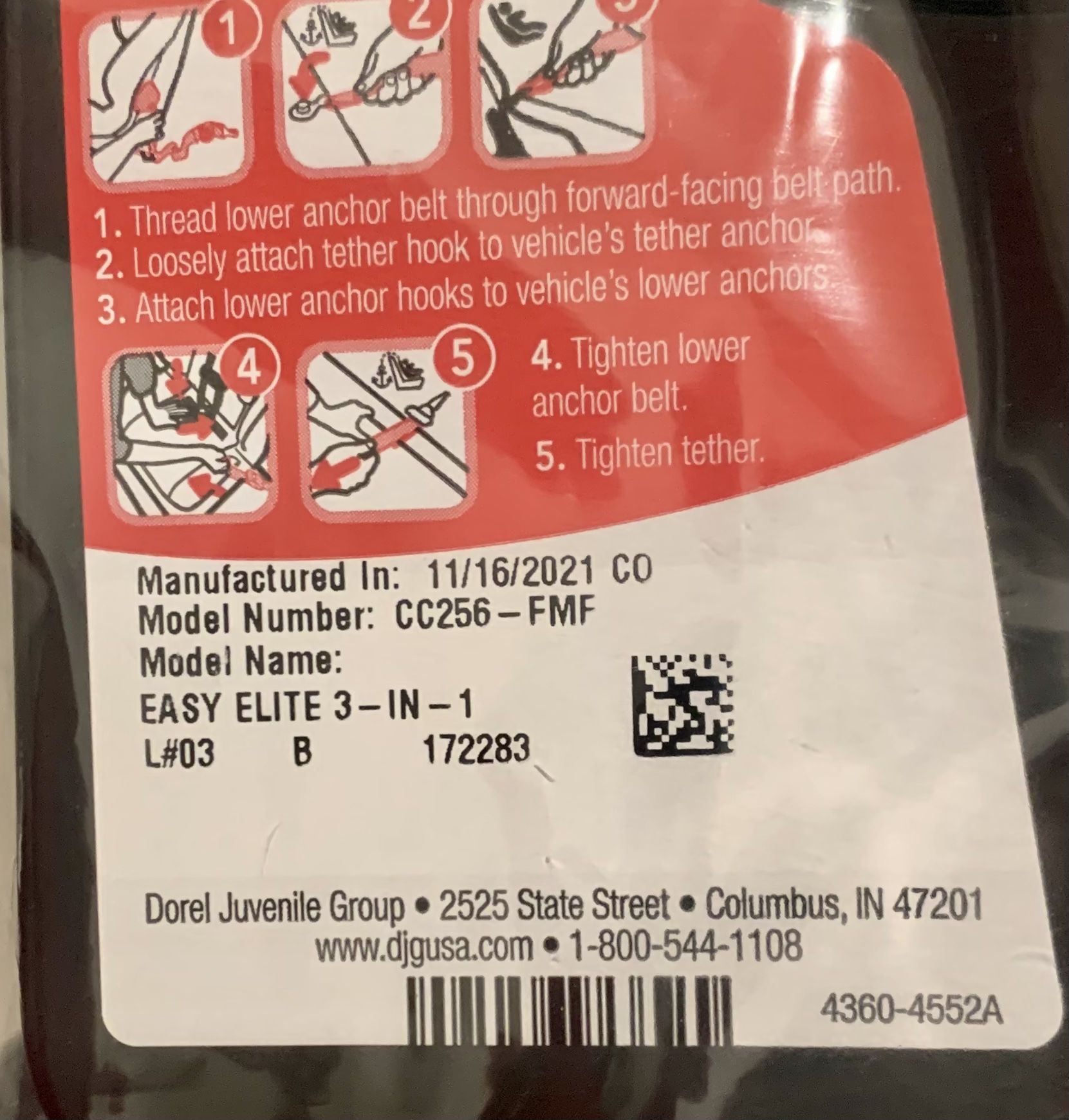 Cosco Easy Elite 3in1 Convertible Car Seat, Starlight Cosco Easy