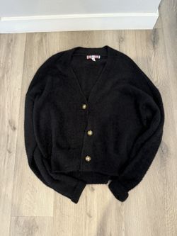 Urban outfitters small black cardigan, oversized
