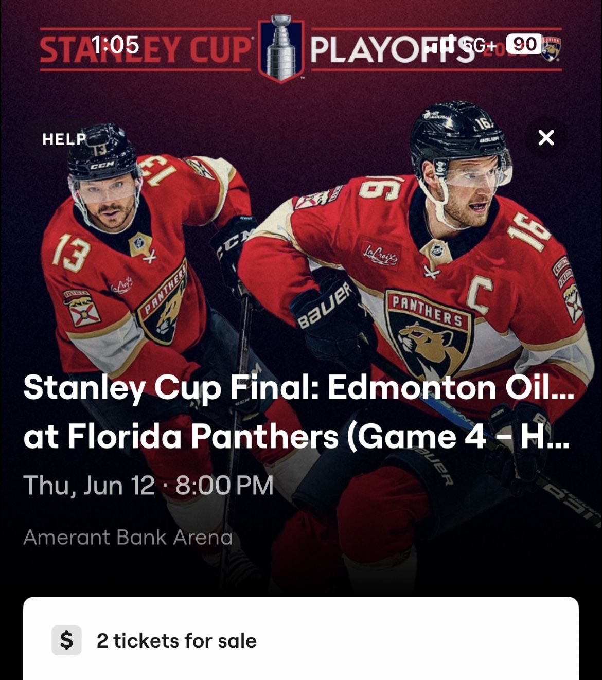 STANLEY CUP FINAL GAME 4