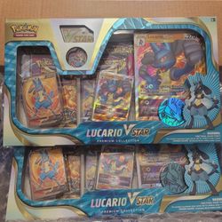  Pokemon TCG: Lucario VSTAR Premium Collection : Toys & Games