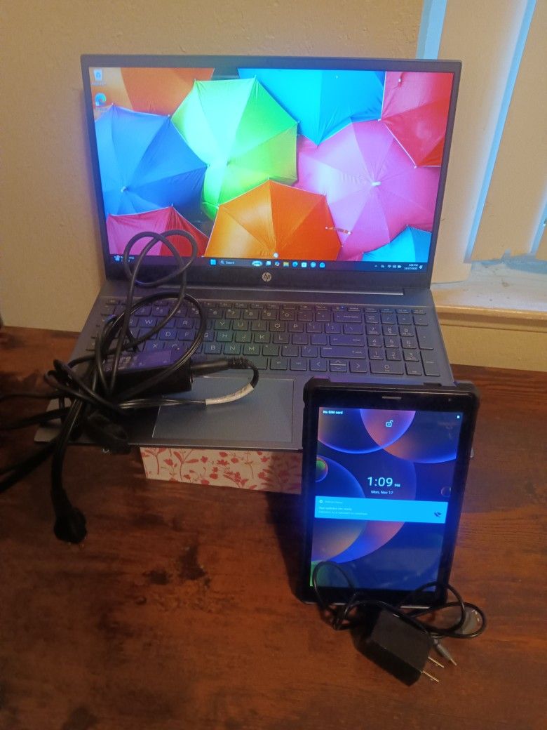 HP Ryzen 5 Laptop + Android Tablet Bundle – Ready to Use!