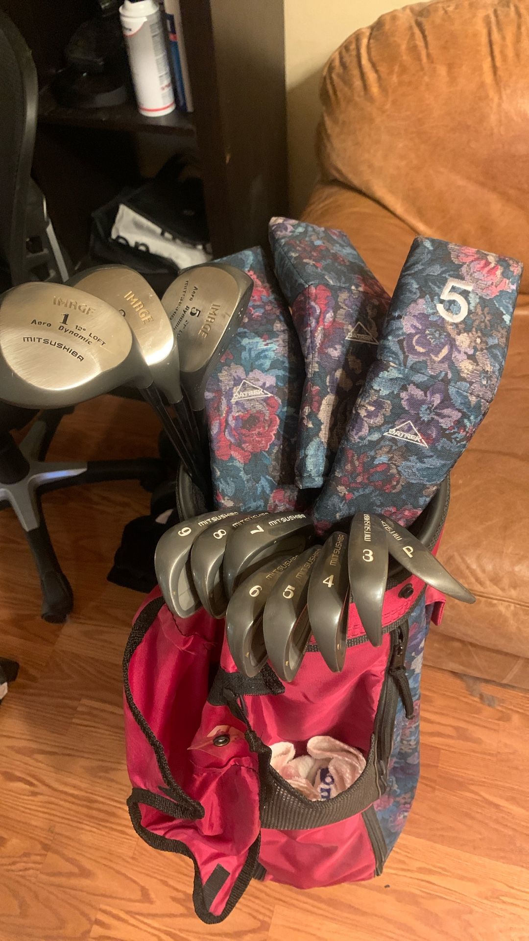MITSUSHIBA Image Quad-Weighted Irons Golf Club Set with DATREK Women’s Golf Cart Bag
