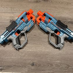 Two Kids Nerf Gun
