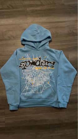 Blue OG Web V2 Sp5der Hoodie