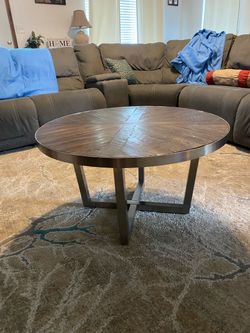 Metal coffee table