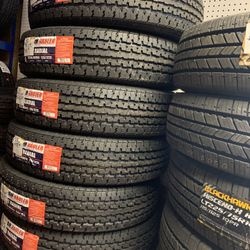 Llantitas st235/80r16 12 lonas ☄️☄️☄️Para trailita , Caballos , Jardinería , RVs &etc !!!