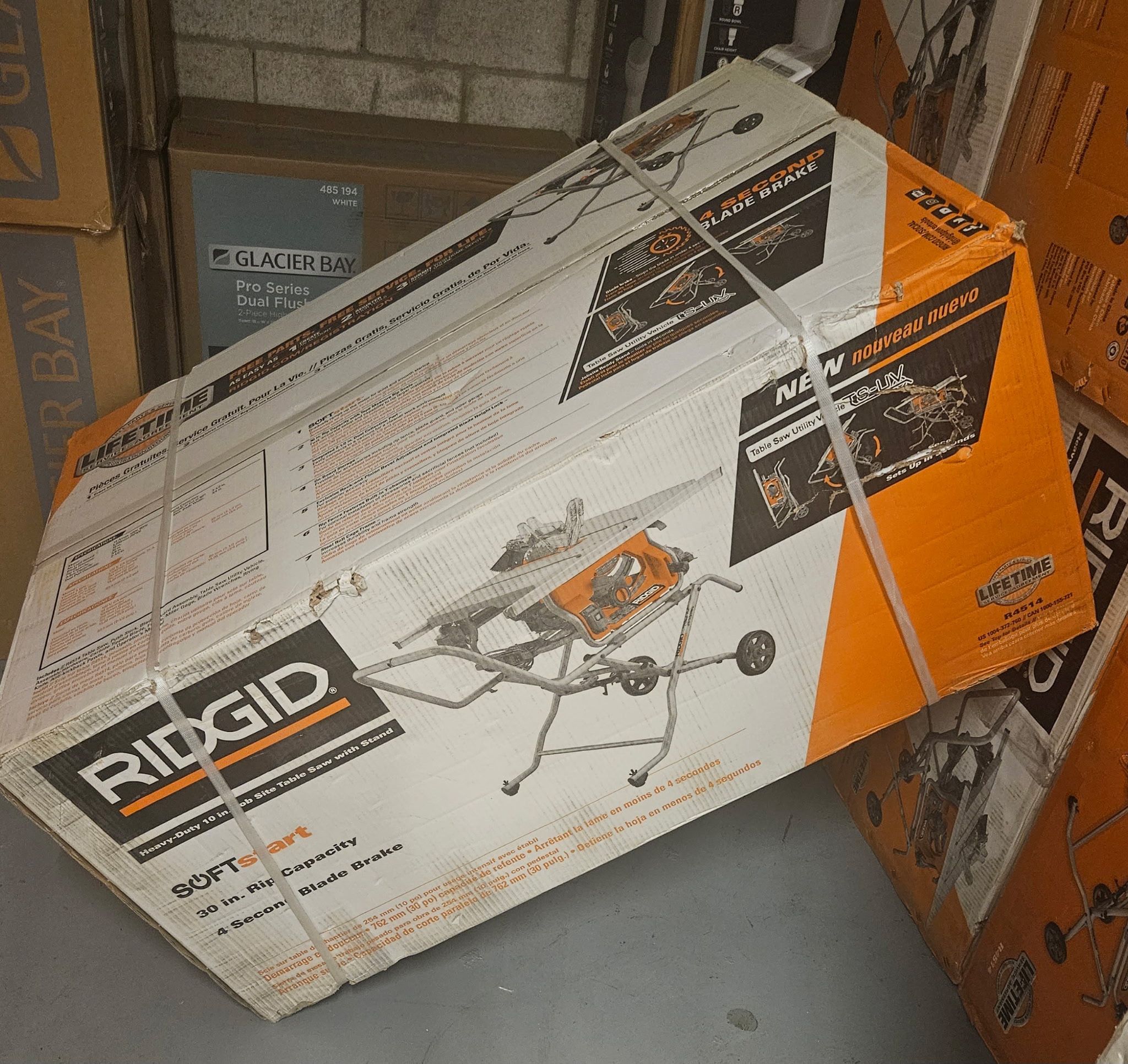 Heavy-Duty 10 in. ob Site Table Saw with Stand