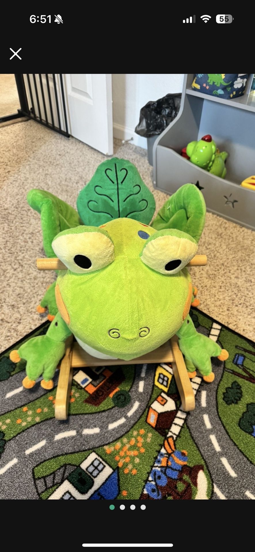 Rockabye Fergie Rocking Learning Frog