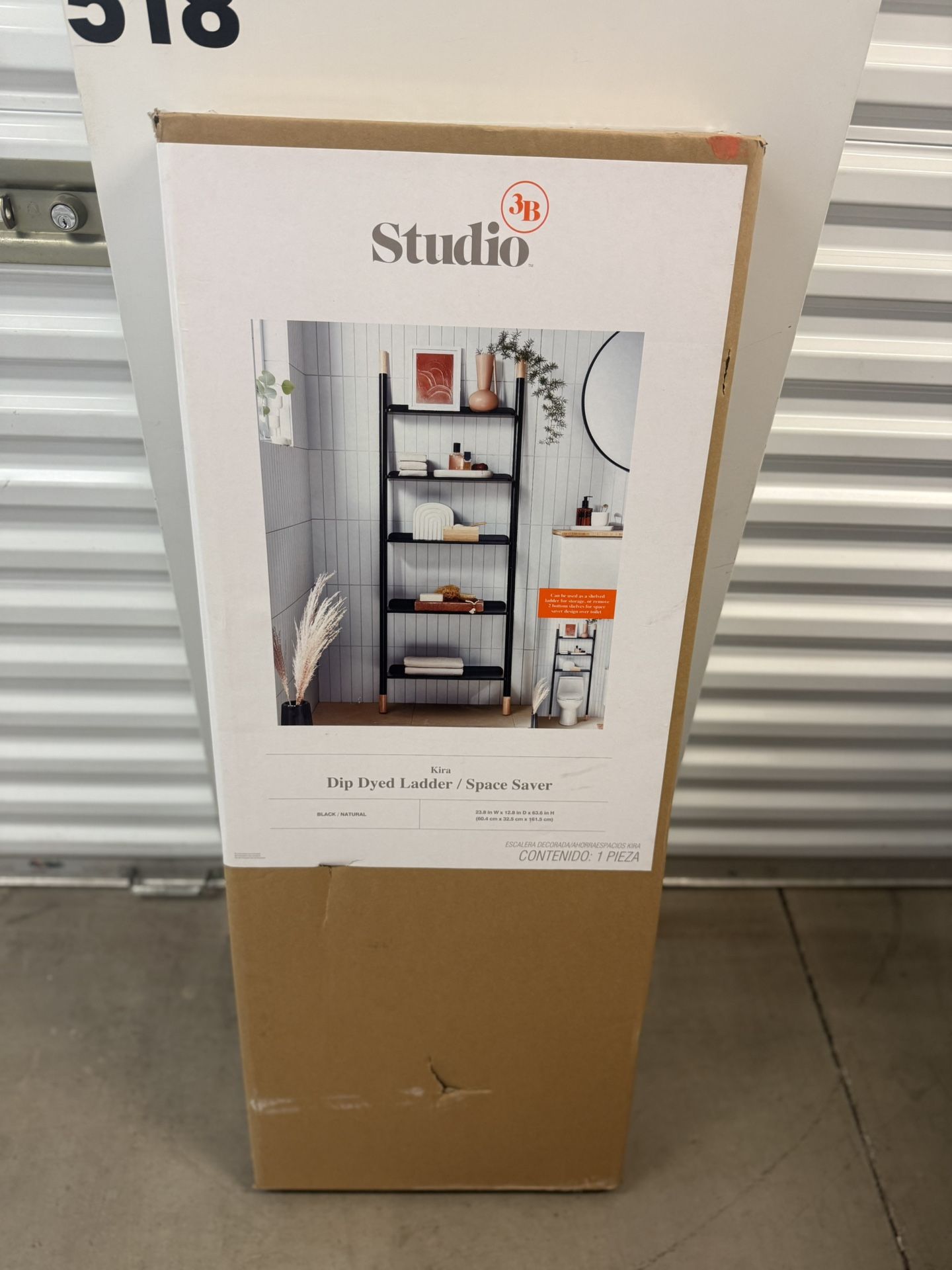 New Studio 3B Kira Bathroom Ladder Shelf Space Saver Organizer