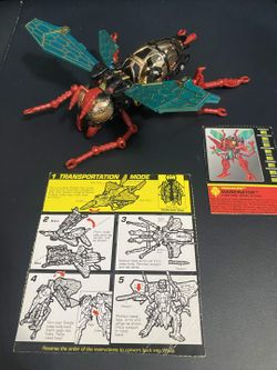 Vintage Beast Wars Transmetals Waspinator (1998) - 100% Complete with Manual & Card