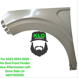 For 2023 2024 2025 Kia Soul Front Fender New Aftermarket Left Drive Side LH 66311K0000