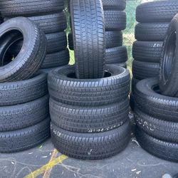 LT275/70R18 MICHELIN A SET OF FOUR USED TIRES 