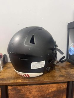speed flex Matte Black Football Helmet