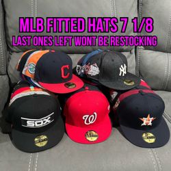 MLB New Era Los Angeles Dodgers Blue Black Patch And Non Patch Multi Colors 59fifty Fitted Hats Size 7 1/8