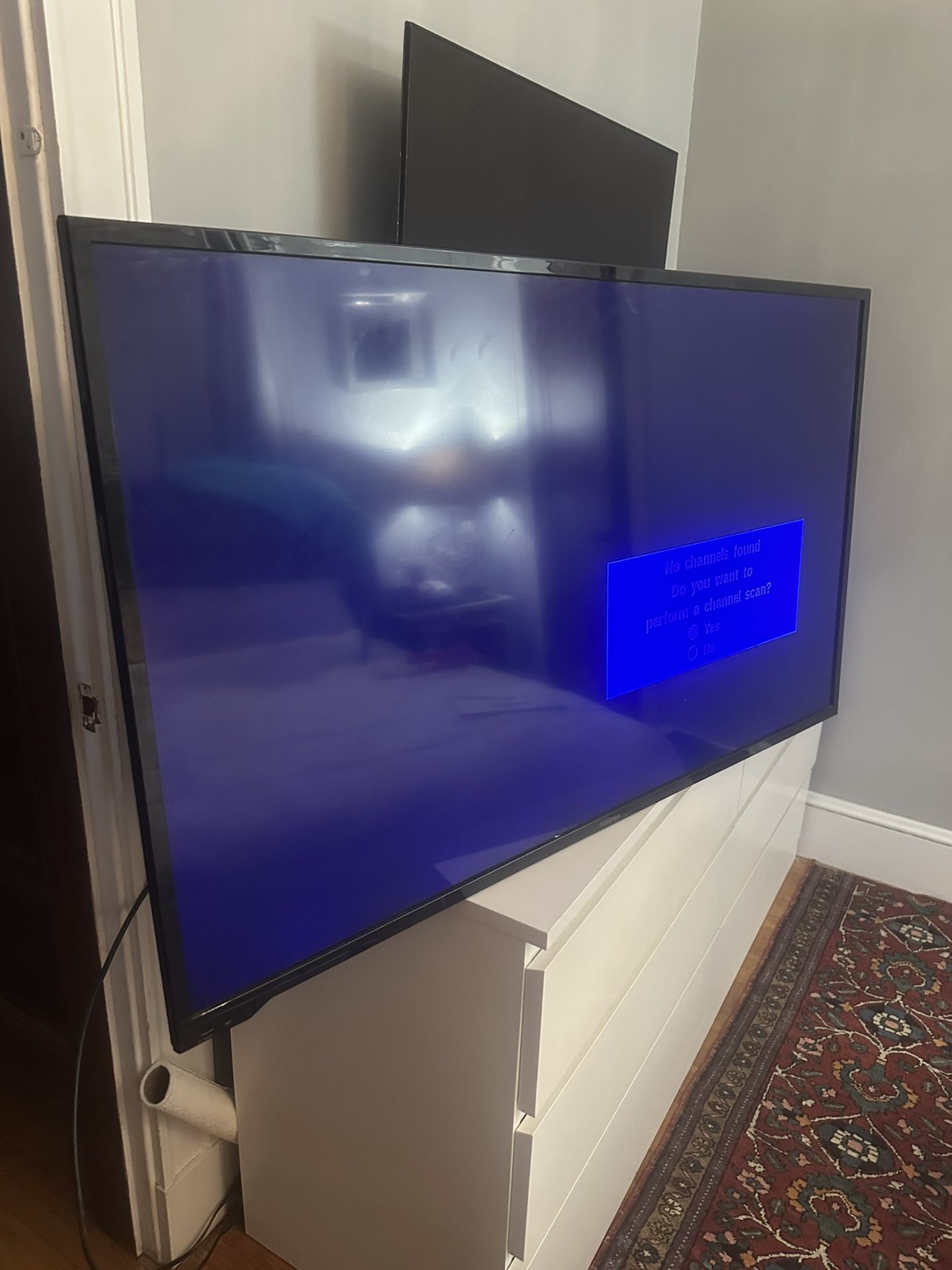 55” Insignia tv. Not Smart! Works Perfect. Free Apple TV