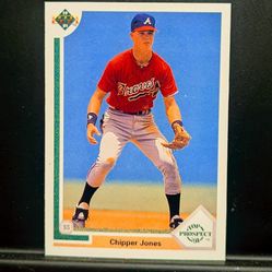 Chipper Jones Lot (3) 91 Upper Deck RC 
