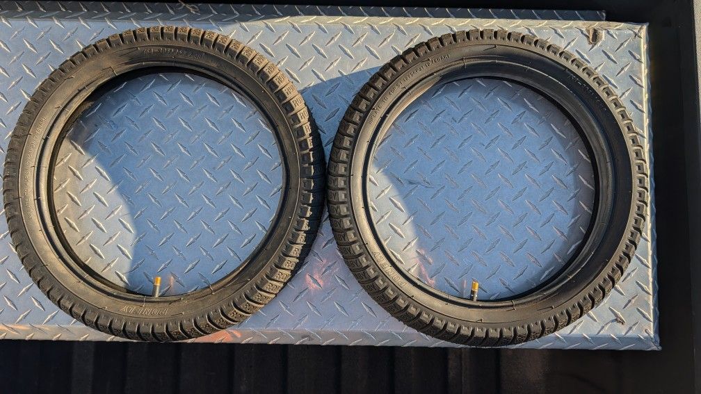 NEW -16 in x 2.40 bicycle tires and Tubes