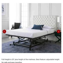 Bed. Frame Queen Electric With Remote