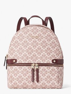 Kate spade flower coated canvas day pack medium backpack