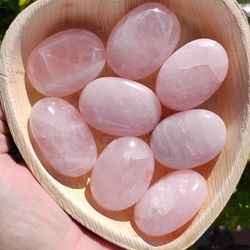Rose Quartz Palm Stones 