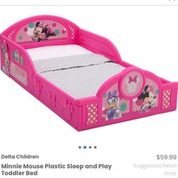 Minnie Mouse toddler bed frame (Mattress sold separately )