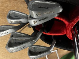 golf, only one left-handed adult set remaining, full set of Irons include Metal Woods $129 for All with Bag