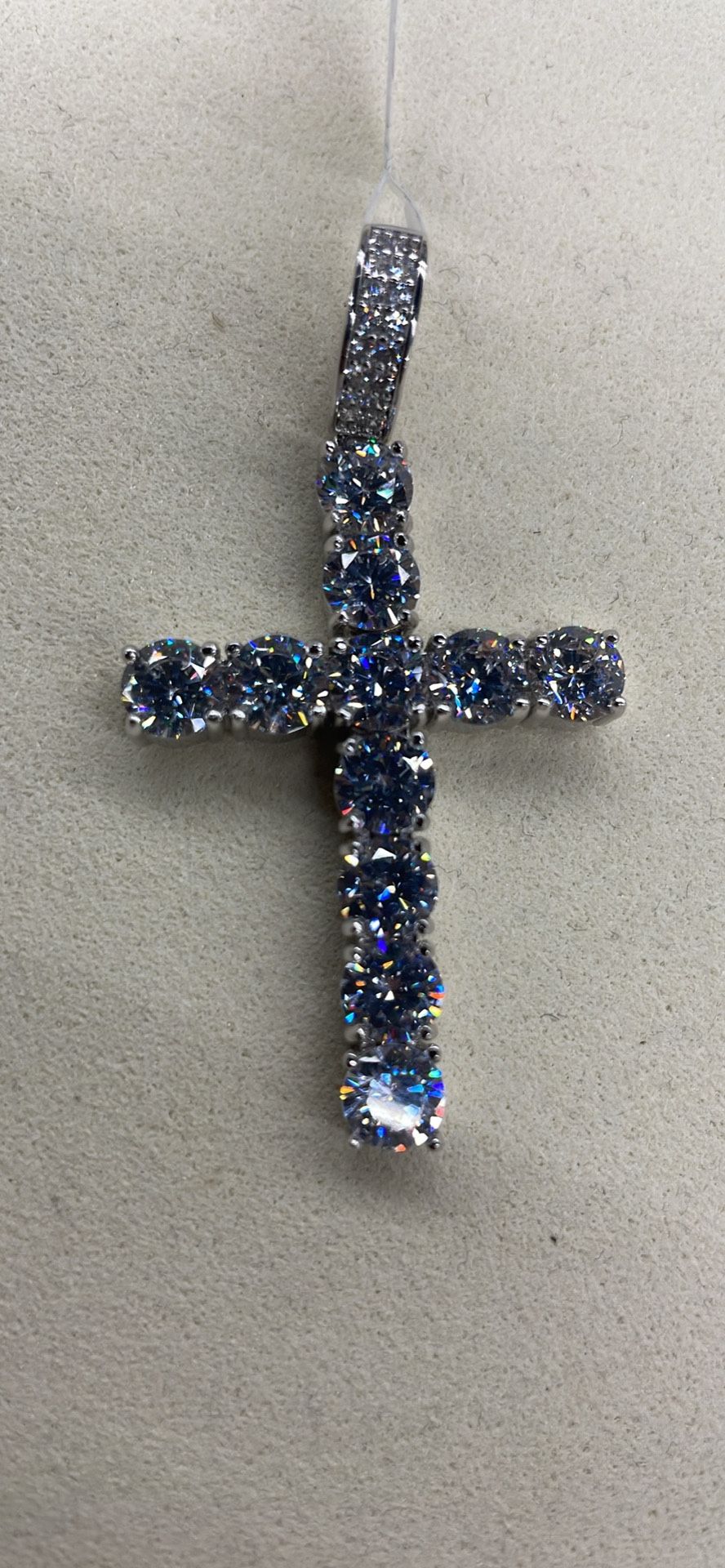 Silver And Gold Plated Silver Moissanite Diamonds Pendants $225 Firm Each