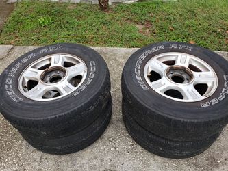 4 - tires 265 x 70R17 with rims for ford expedition. $75.00