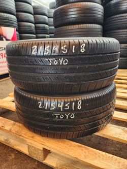 215 45R 18 USED TIRES TOYO 2154518 USED TIRES (PAIR) MOUNT BALANCE INCLUDED