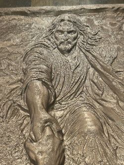 3D Printed Jesus Relief Wall Art Plaque
