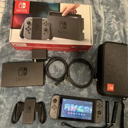 Nintendo Switch + Carrying Case (excellent condition)