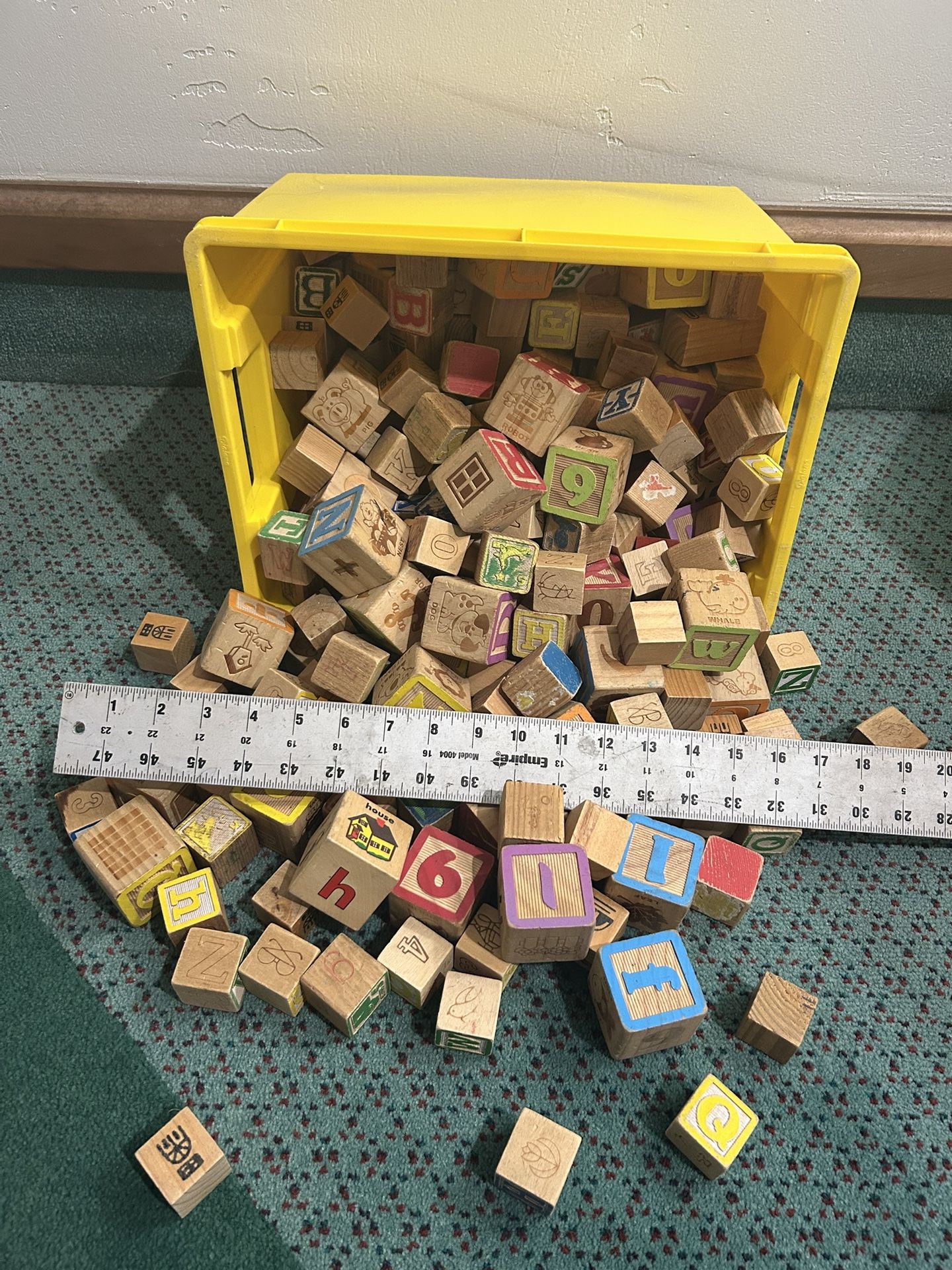 Kids Learning Wooden Blocks Every Thing In Photo $10