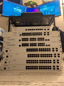 Fortinet FortiSwitch Enterprise Network Equipment Lot - 8 Switches