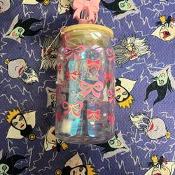 Pink Bow Glass Tumblr 