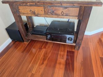Small Rustic, Wood, and Stone Southwest Console