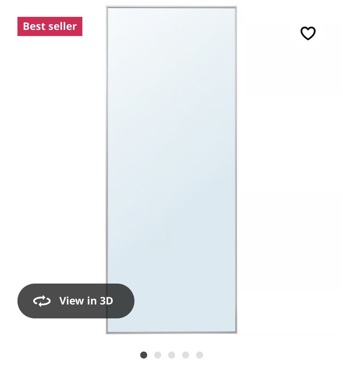 HOVET Mirror, aluminum, 30 3/4x77 1/8 "