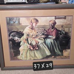 Framed Vintage art Print 