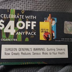 FREE American Spirit COUPON