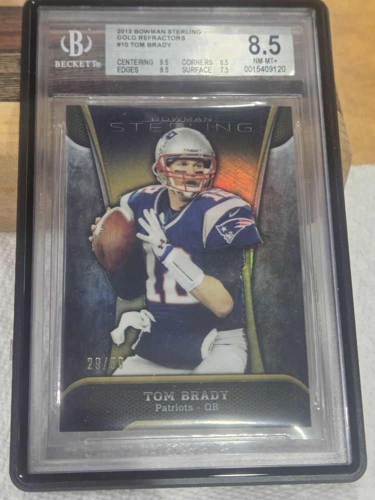 2012 Tom Brady Bowman Sterling Gold #'d 19/50