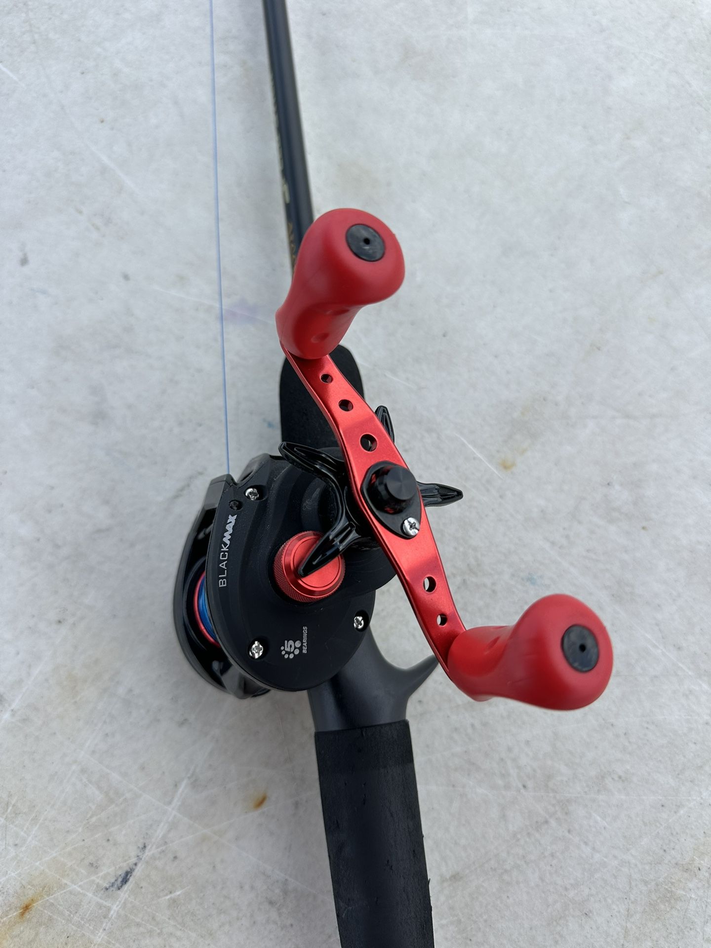 Abu Garcia Black Max baitcasting reel paired with a Classic Speed Stick fishing rod
