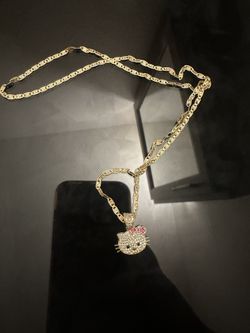 Yellow Kitty Gold Necklace