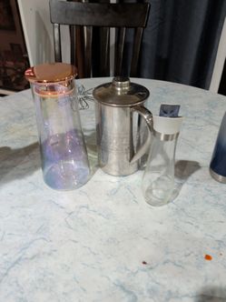 Water pitchers and oil dispenser all together