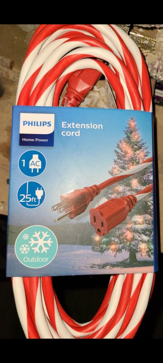 New Philips Outdoor 25ft Extension Cord