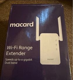 Macard RE-1200 White Wifi Signal Range Wireless Booster Dual Band Extender, wi-fi, extender,white