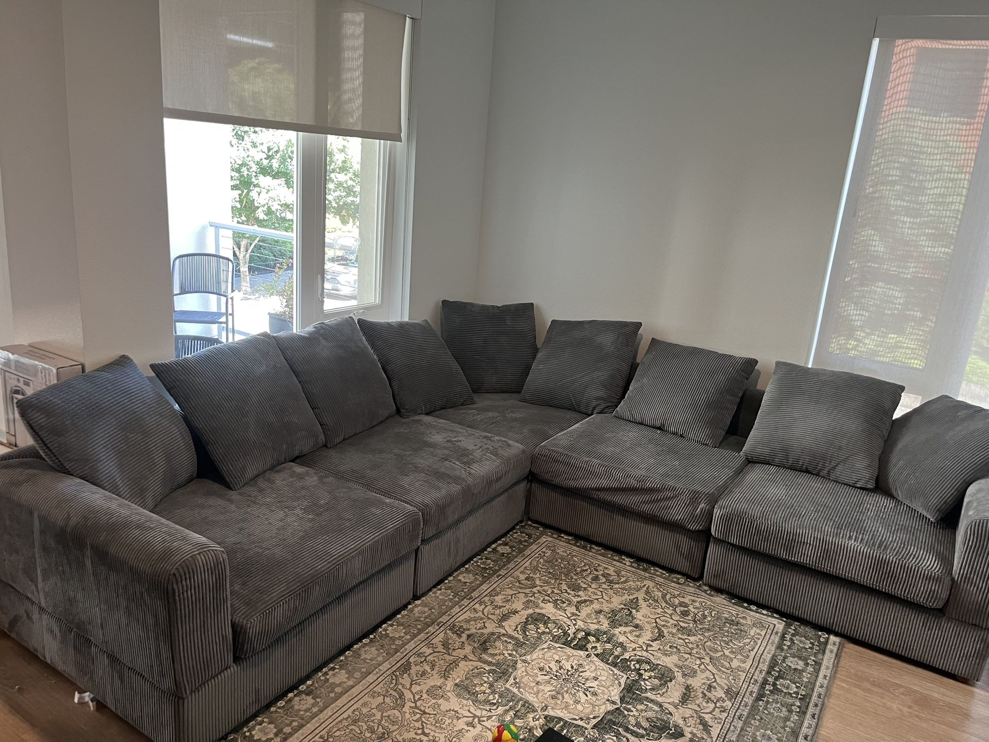 Bekir Corduroy Sectional (5-piece)