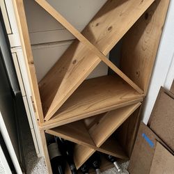 24 Bottle Wine Rack Solid Wood (x 2)