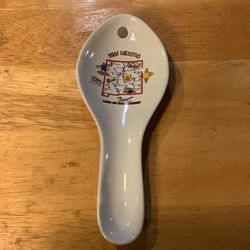 New Mexico State Map Collectible Spoon Rest Holder